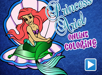 Coloreaza Imaginea Cu Ariel