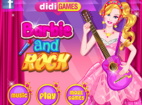 Barbie organizeaza concertul rock