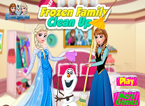 Personajele Frozen fac curatenie